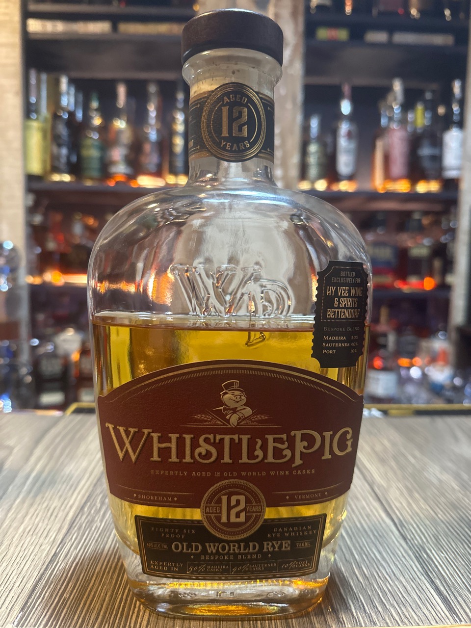 Whistlepig Old World Rye Bespoked Blend 12 Year Bettendorf Hy-Vee Store Pick