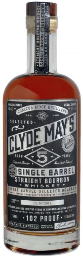 Clyde May's 5 Year Single Barrel Bourbon