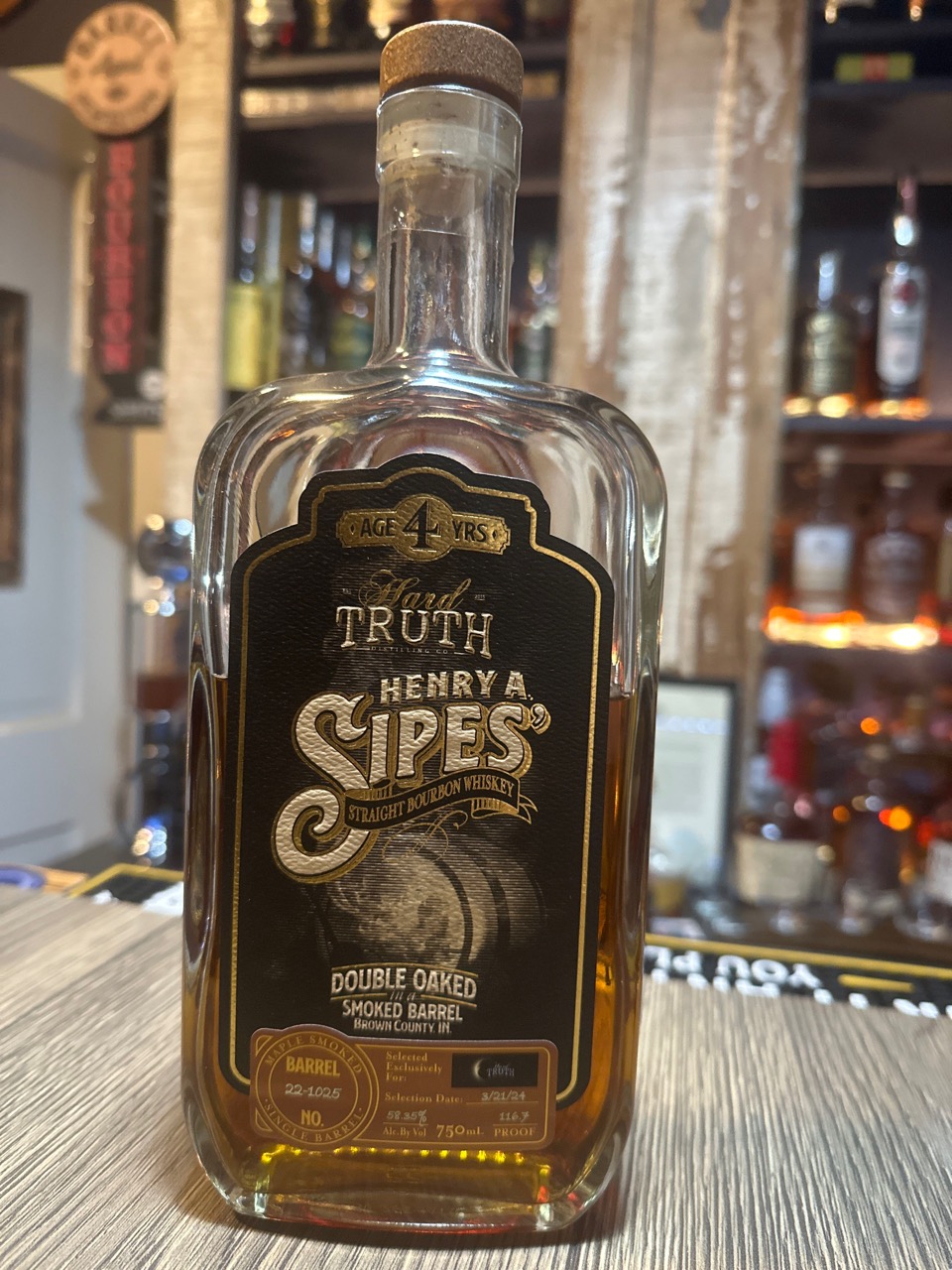 Hard Truth Henry A. Sipes Double Oaked Smoked Maple Barrel Eclipse Release