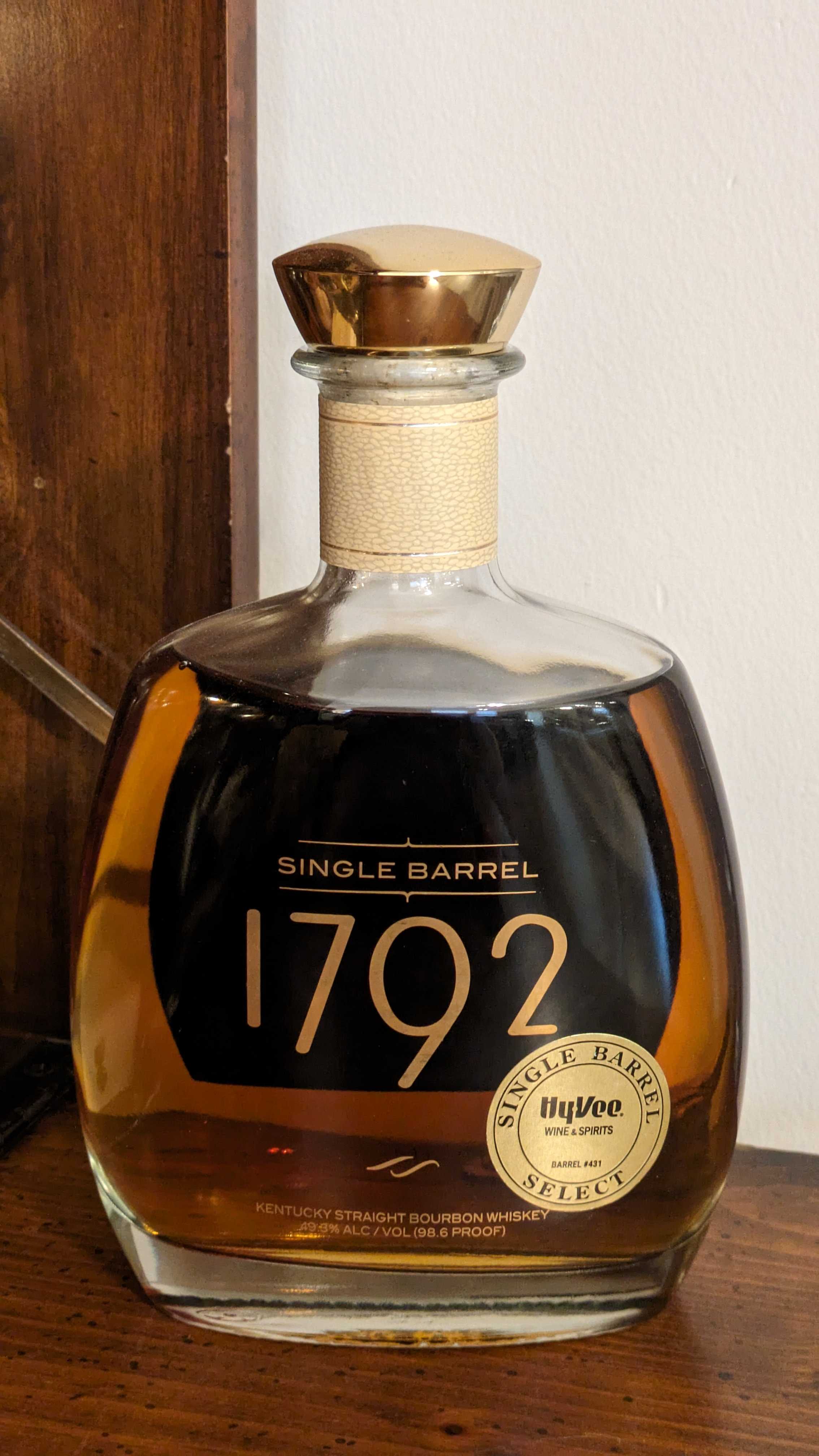 1792 Single Barrel Select - HyVee Wine & Spirits Barrel #431