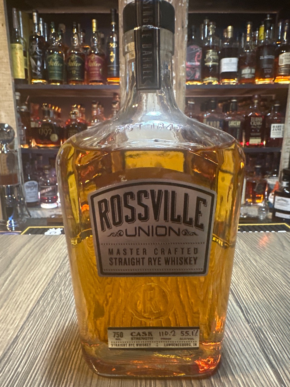 Rossville Union Cask Strength Rye Janesville Bottle Club 2021